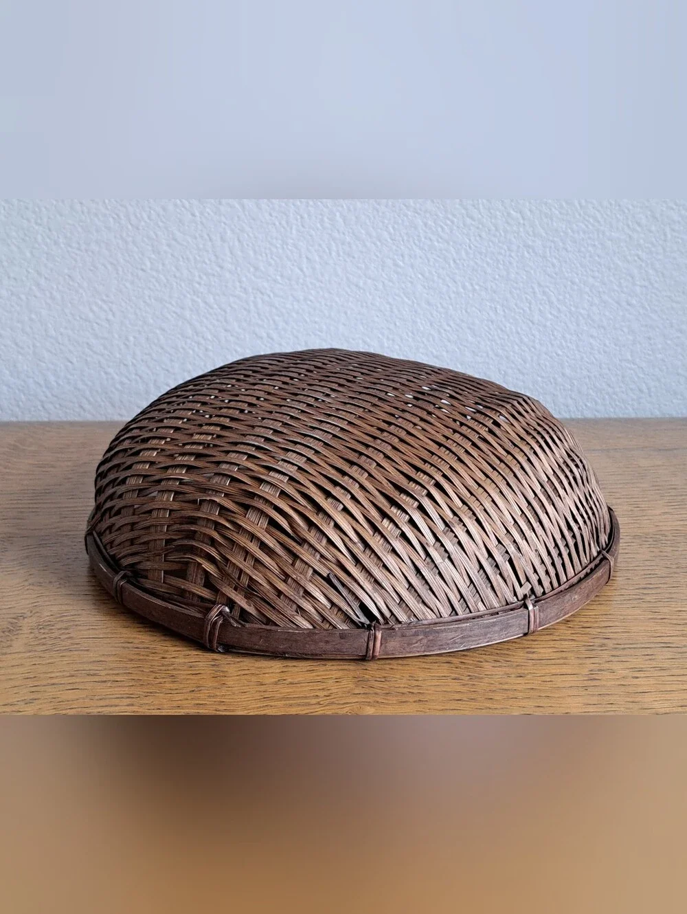 Vintage Winnowing Basket Dark Tone 10